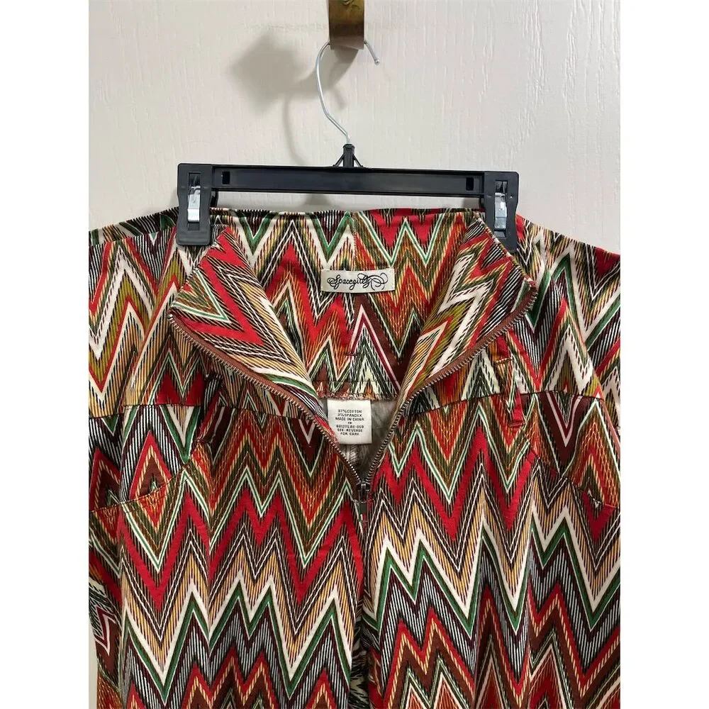Space Girlz Women's Chevron Knit, Cotton Pants Multicolor Size 18 Casual (sku336 - Picture 2 of 9